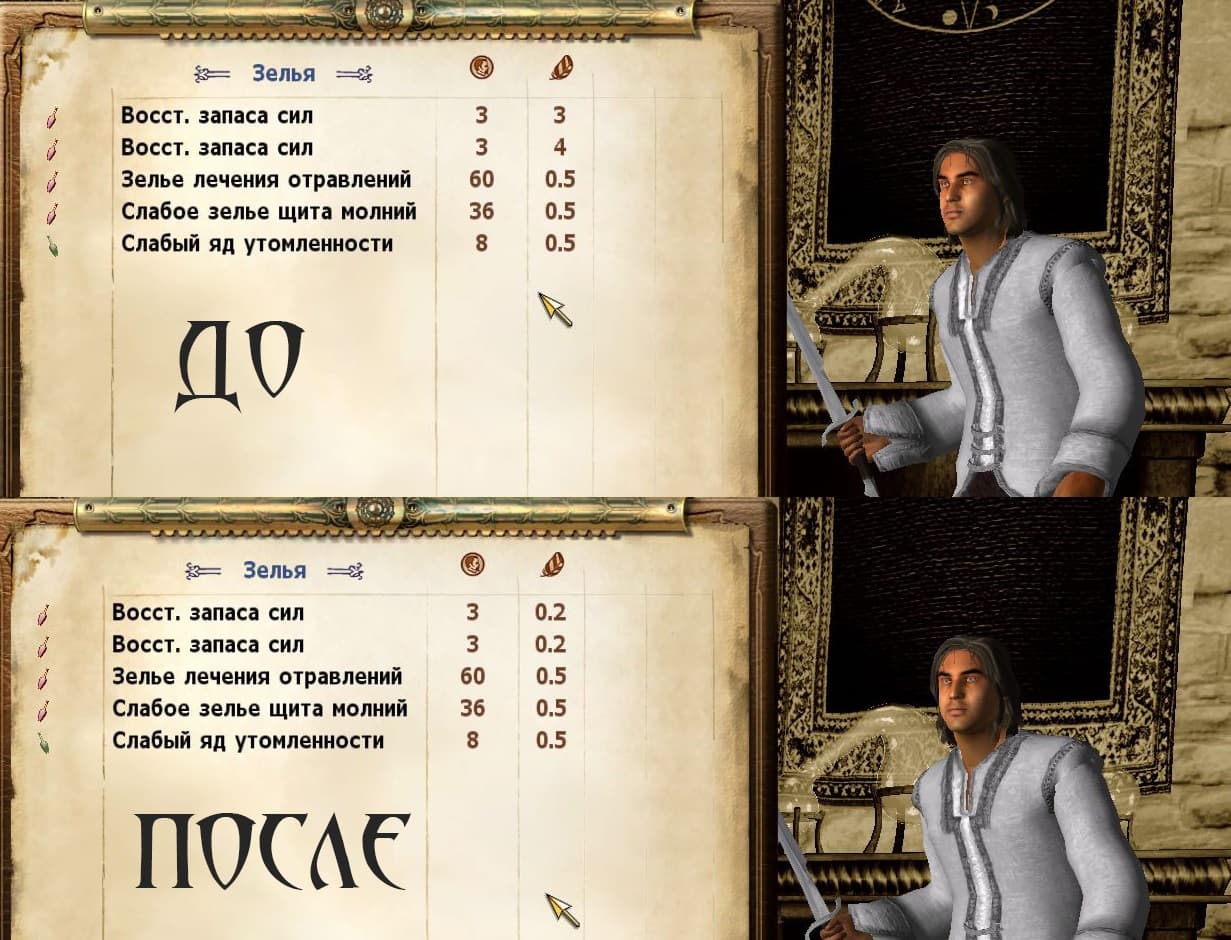Облегченные зелья