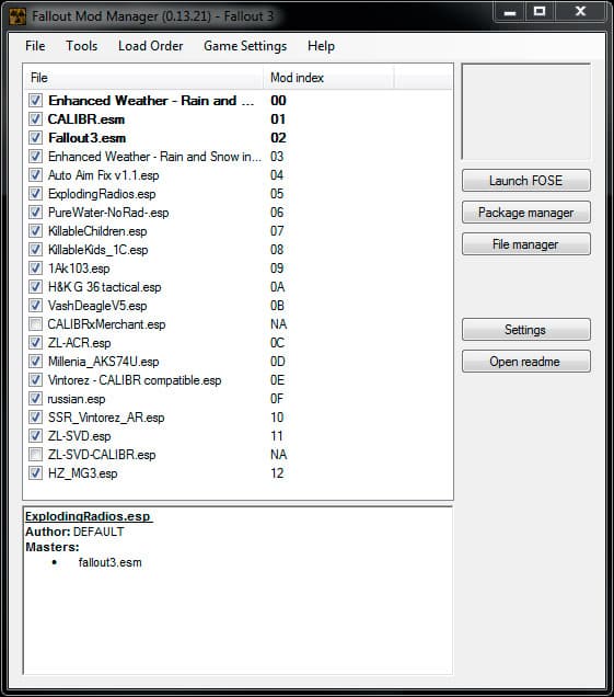 Fallout Mod Manager (FOMM)