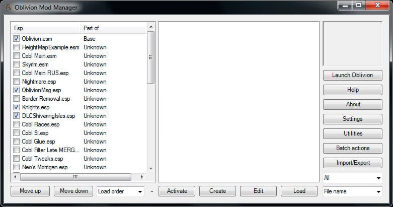 Oblivion Mod Manager (OBMM)