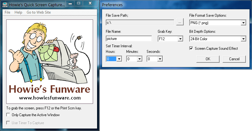 Howie's Quick Screen Capture Tool