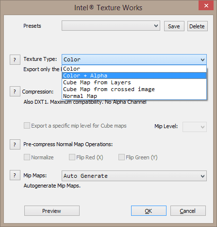 Плагин Intel Texture Works для Photoshop