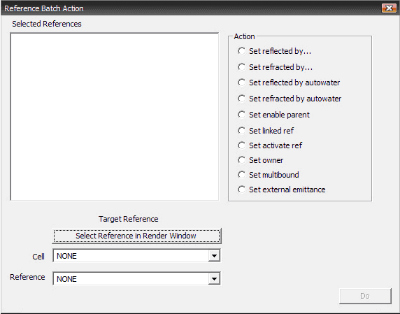 Подробный обзор окна RBA (Reference Batch Action)