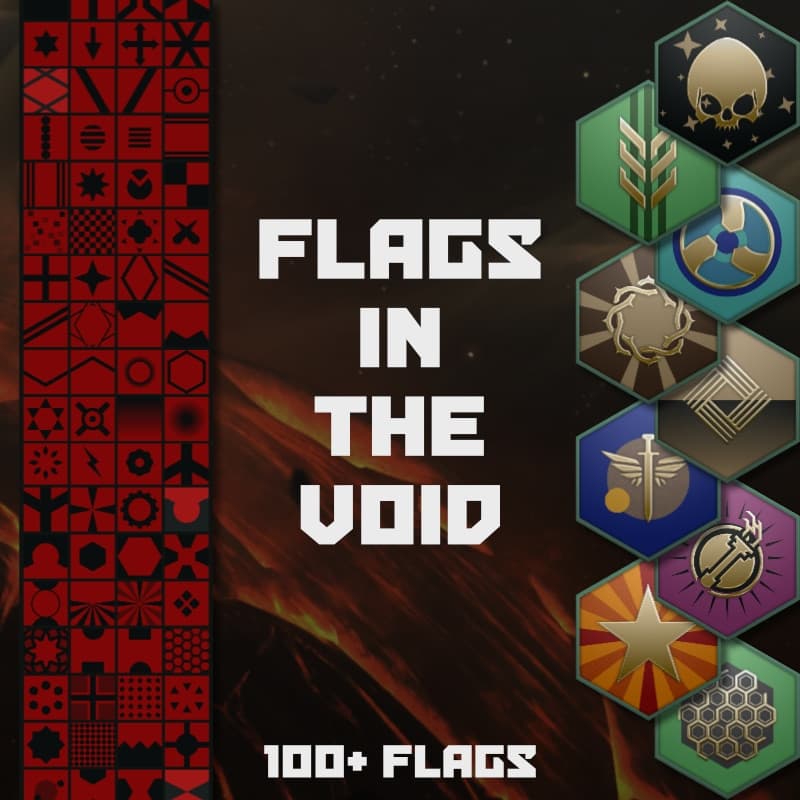 Flags in the void