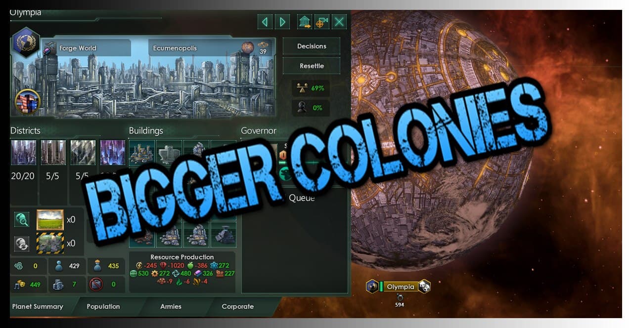 Bigger Colonies / Большие колонии