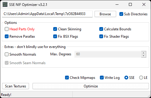 SSE NIF Optimizer