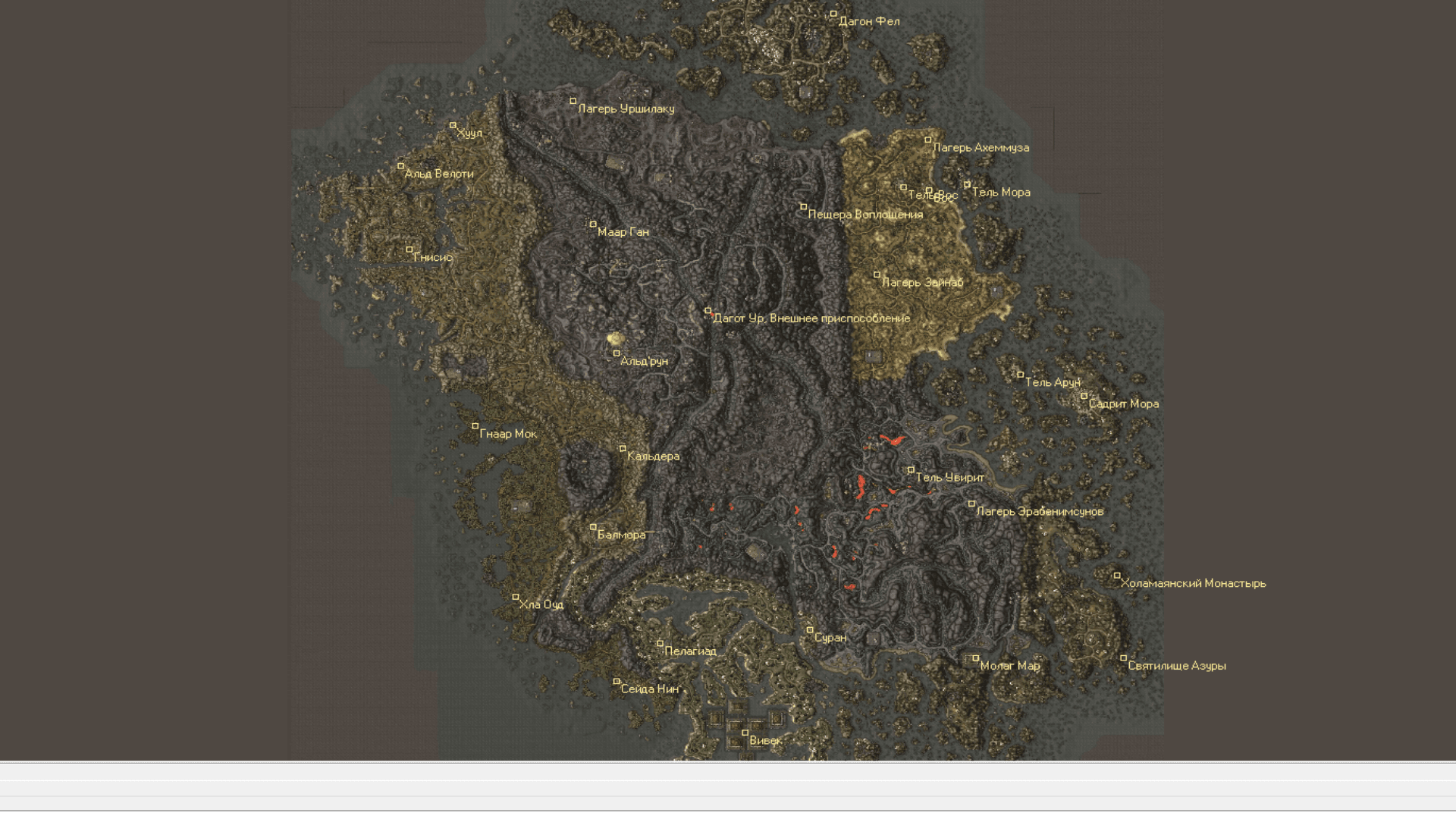 Интерактивная карта Morrowind и Bloodmoon на русском