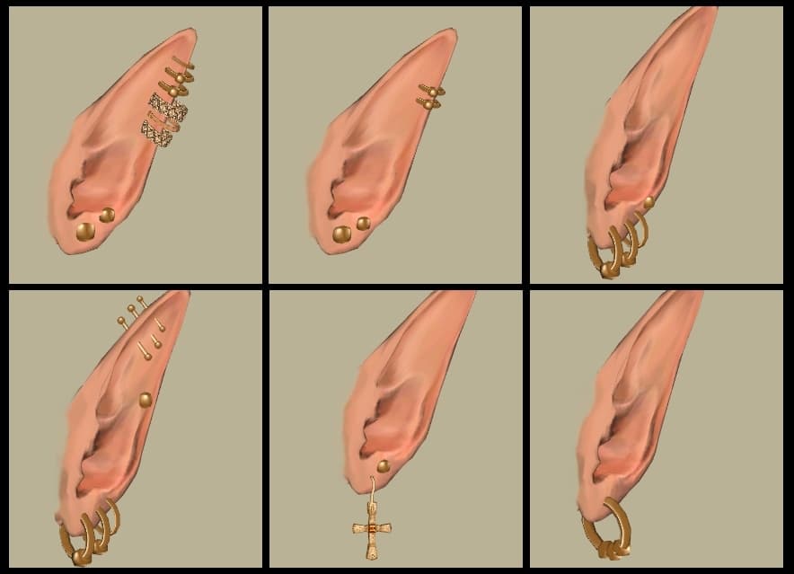 Kafei's Multi Pierced Ears