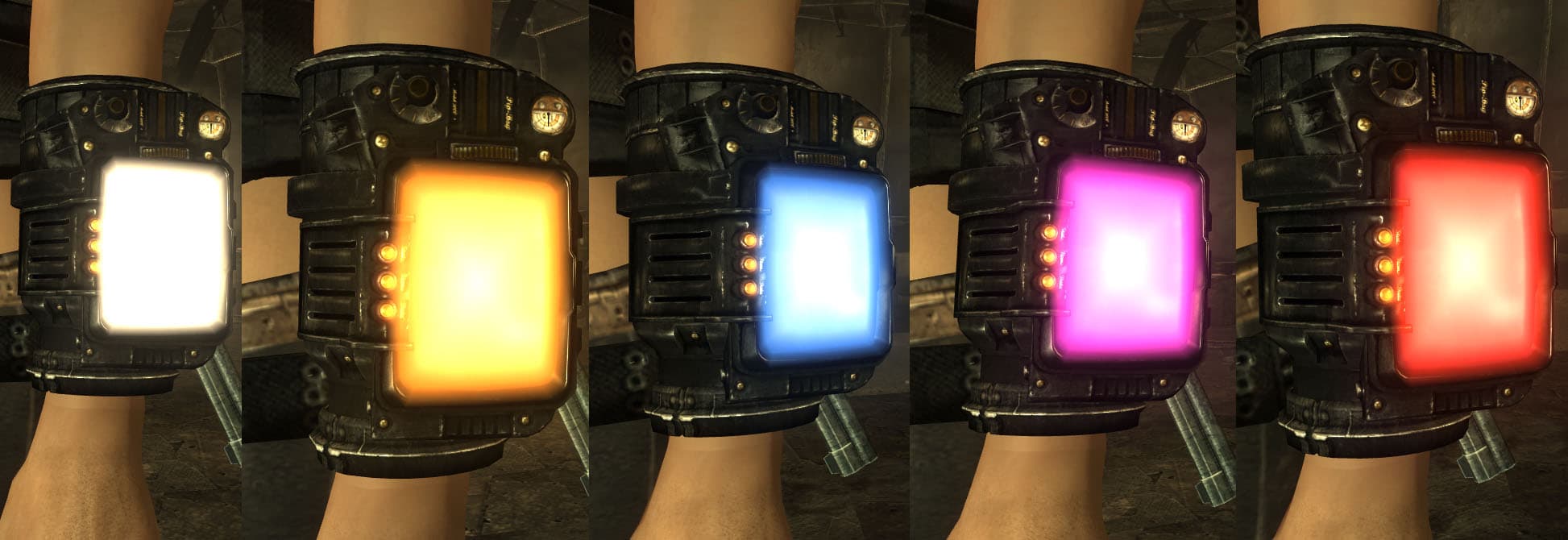 Colored PipBoy Screen-glow