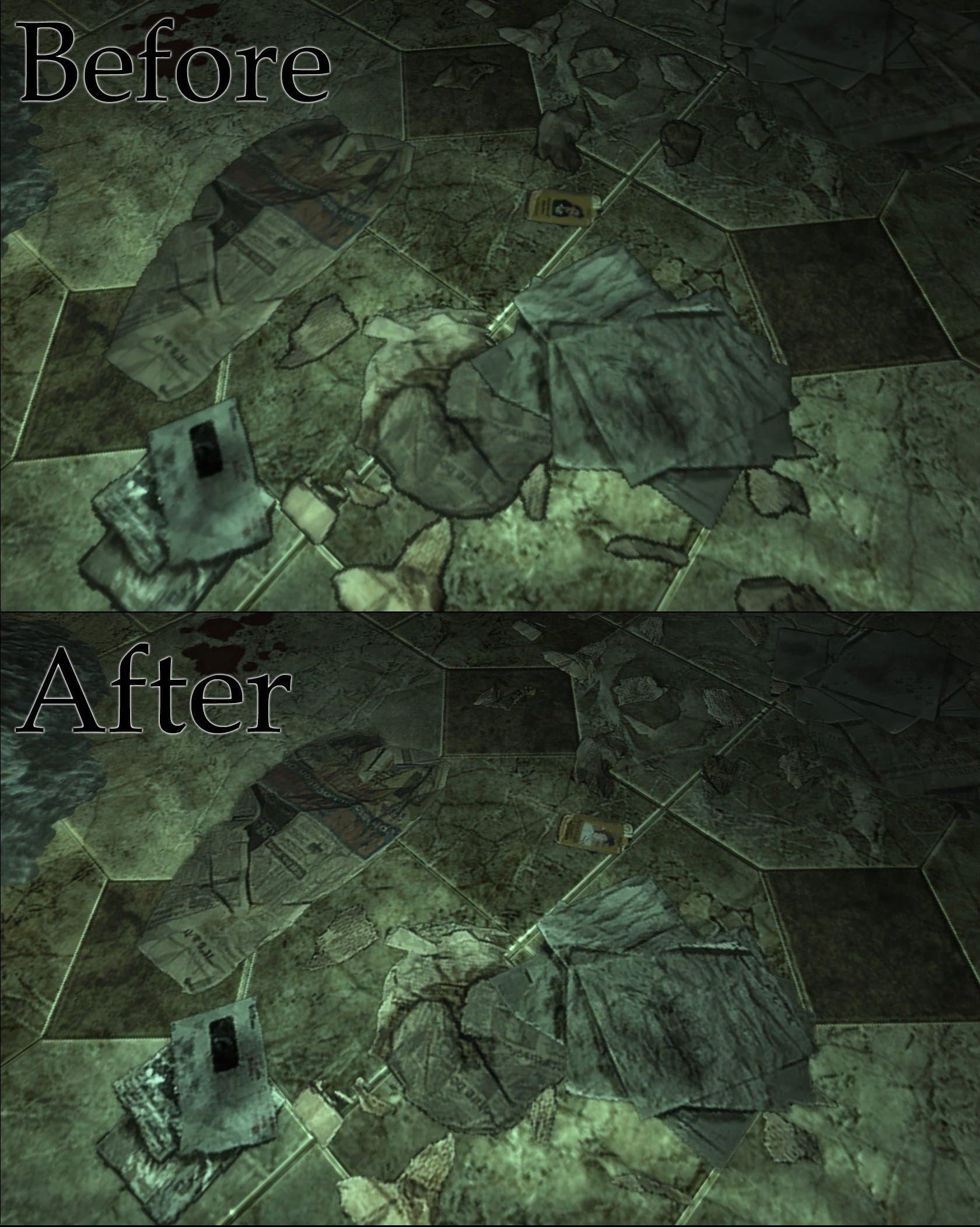 Better street litter texture