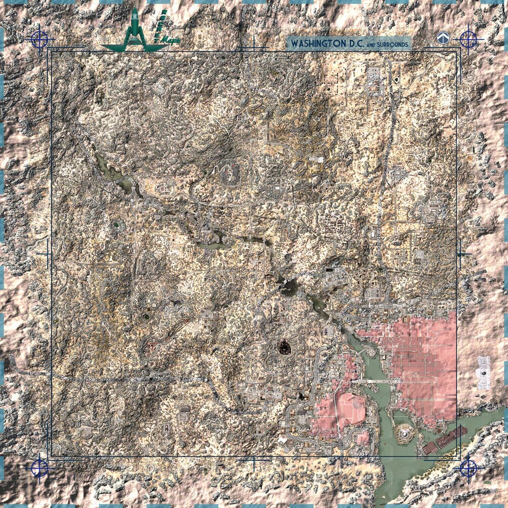 Color Hi-Detailed map and icons