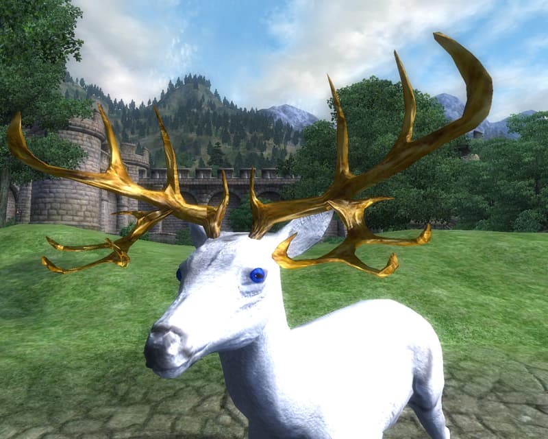 White Stag Deer Mount