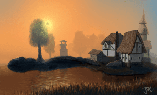 Seyda Neen At Sunset
