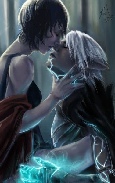 Fenris + Hawke Almost Kisses