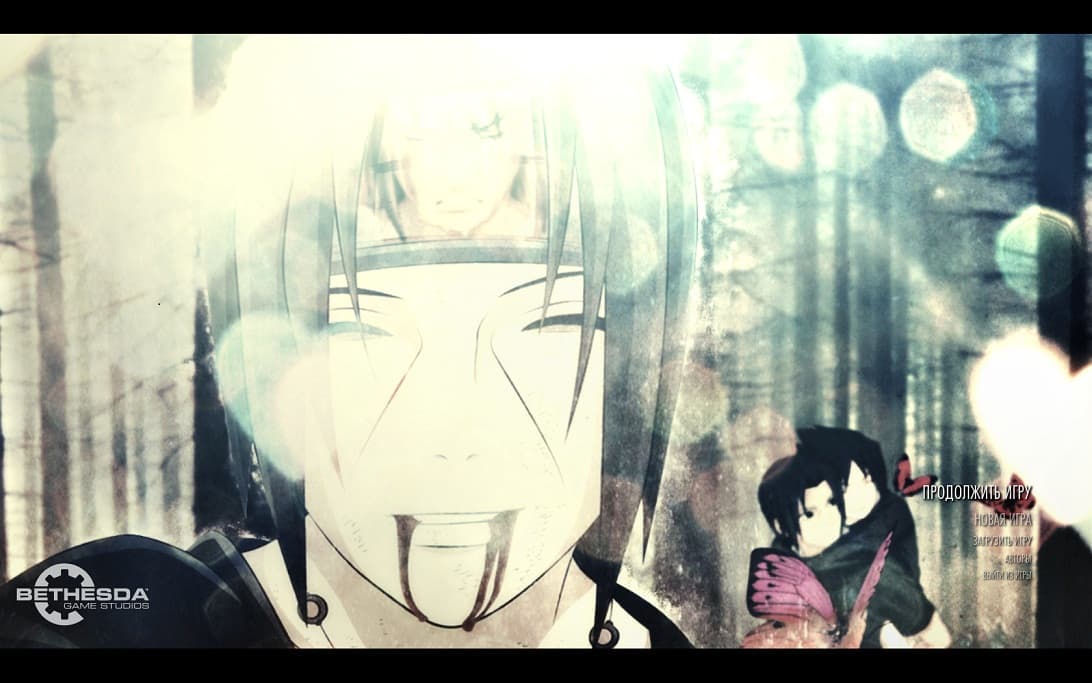 Меню "Наруто" для Skyrim