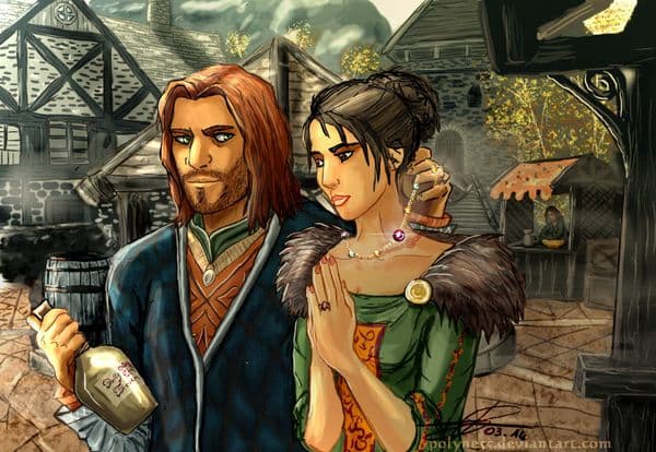 A Market Day In Riften