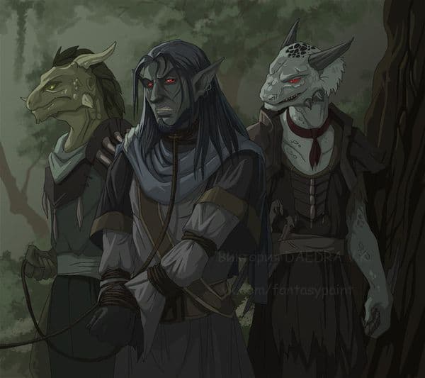 Argonians and Dunmer