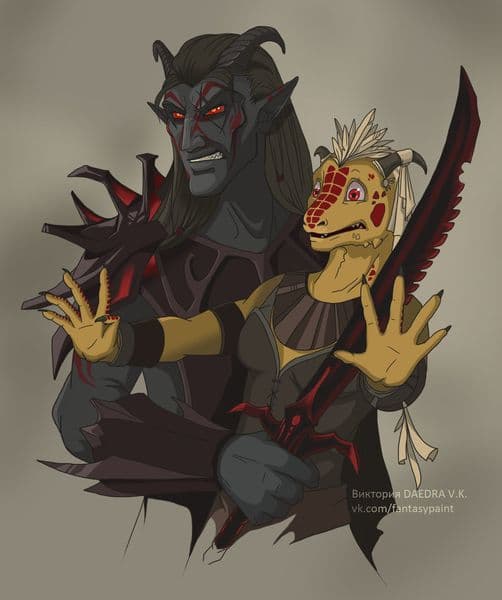 Dremora and Argonian