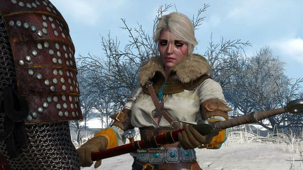 witcher3 Цири отдаёт Зираель Геральту.