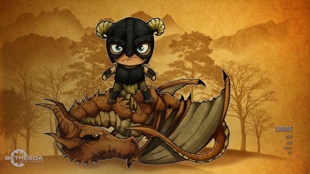 Dovahkiin Chibi Wallpaper