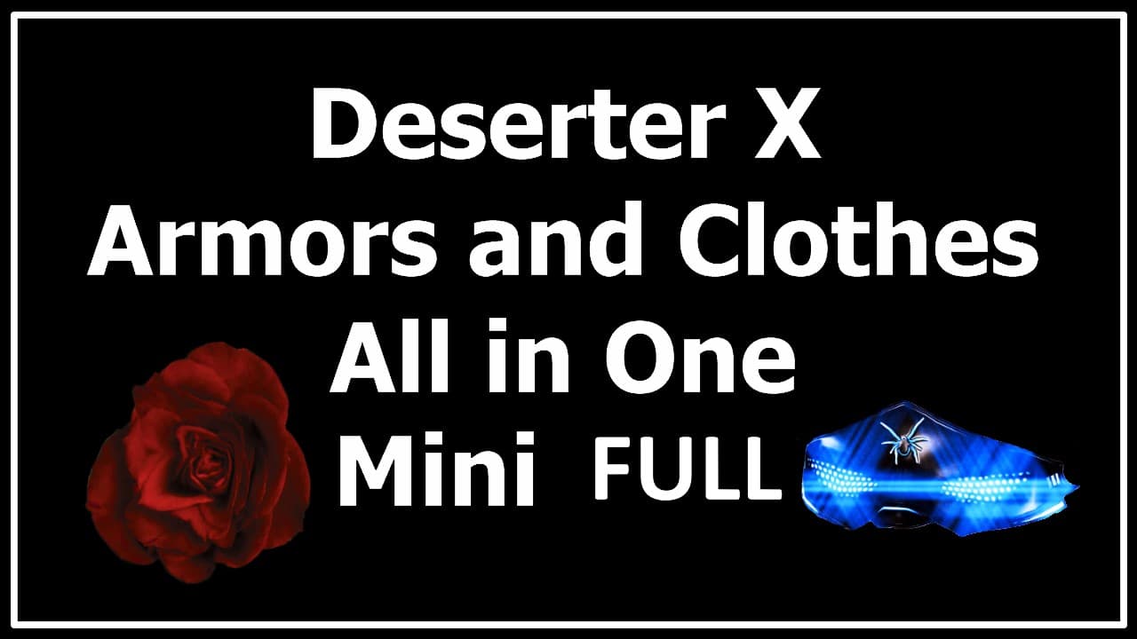 Одежда и броня (всё включено) от DeserterX (LE)